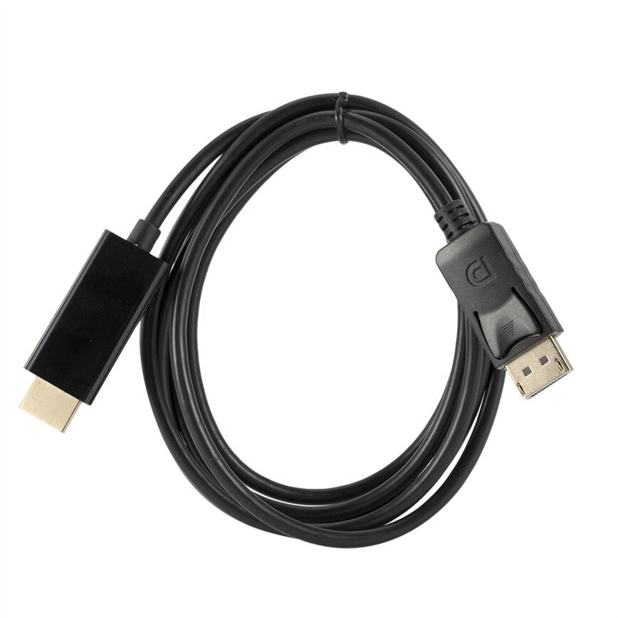 Displayport HDMI 1080P 1.8M/6ft Black and White