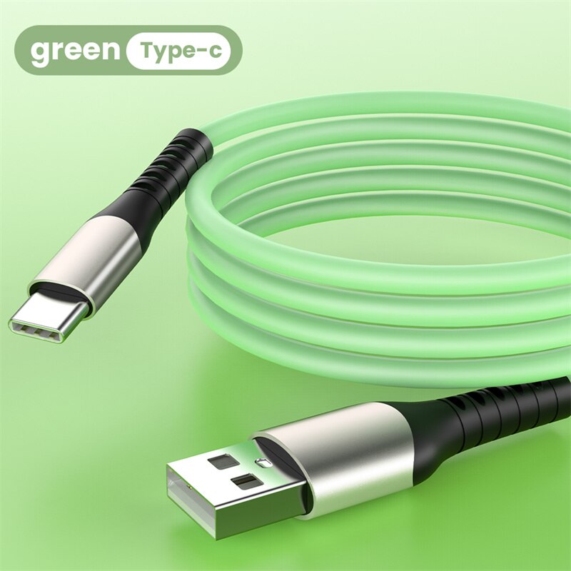 Soft Liquid Silicone 2A Super Fast Charge Cable Micro USB Type C Cable for Samsung Huawei Xiaomi Charging Wire Data Cable Type C