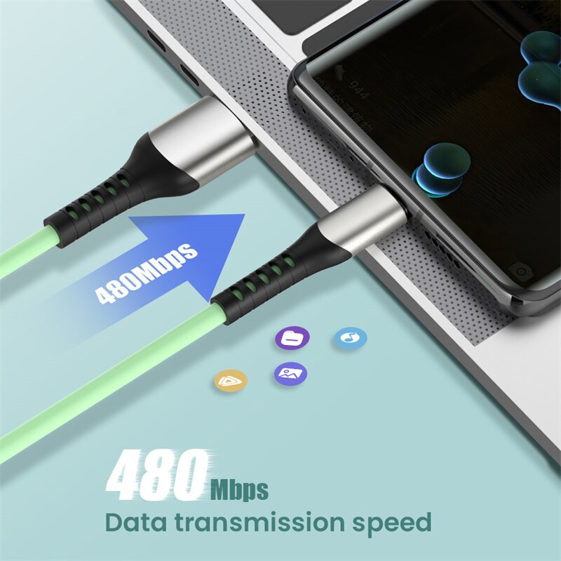 Soft Liquid Silicone 2A Super Fast Charge Cable Micro USB Type C Cable for Samsung Huawei Xiaomi Charging Wire Data Cable Type C