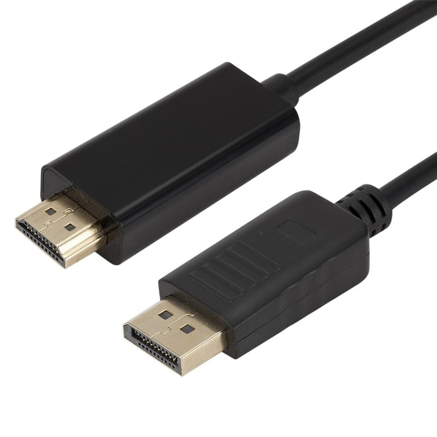 Displayport HDMI 1080P 1.8M/6ft Black and White