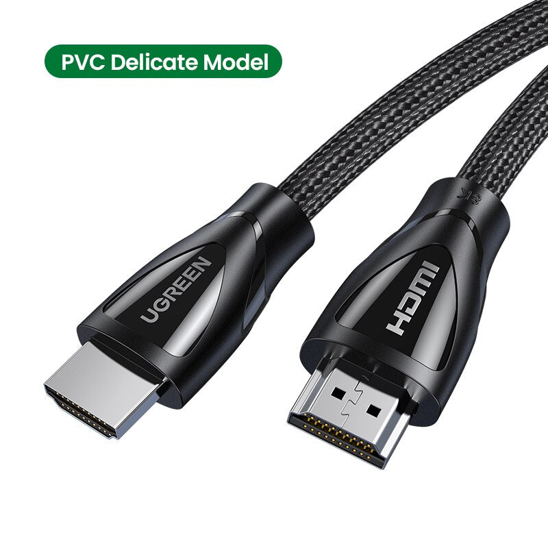 Ugreen 8K@60Hz HDMI 2.1 Cable 4K@120Hz Digital Video 48Gbps HDMI to HDMI Cable for Apple TV HDR10+ PS4 Projector Audio Cabo Cord