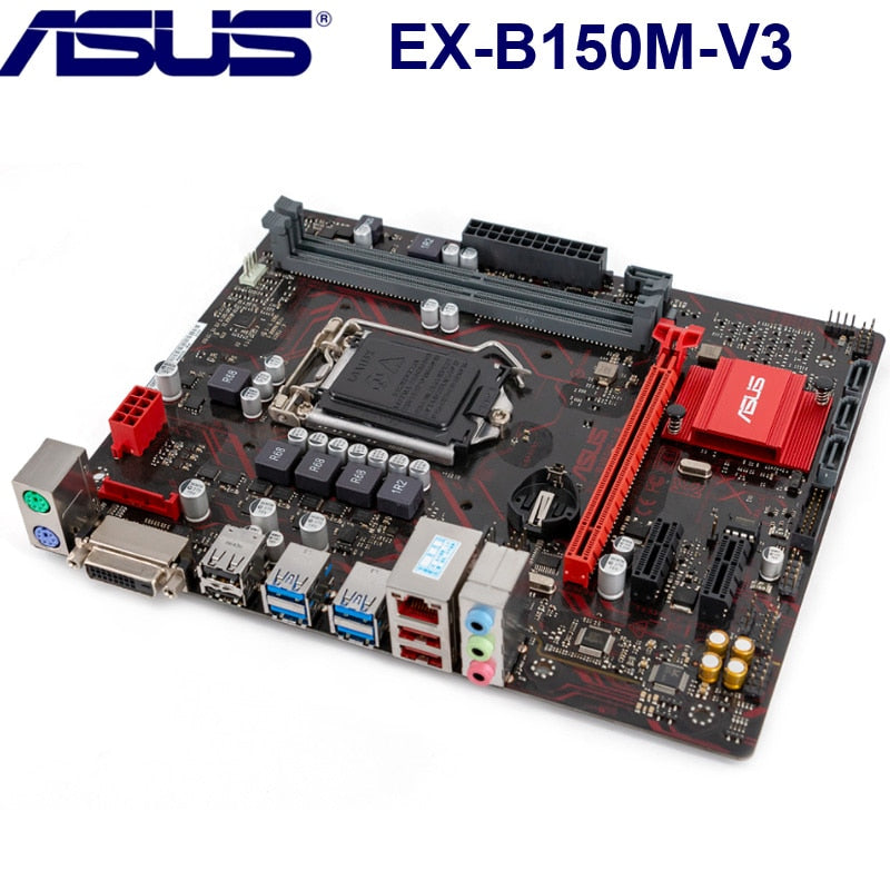 Asus EX-B150M-V3 Desktop Motherboard DDR4 LGA 1151 Intel B150 DDR4 32GB PCI-E 3.0 USB3.0 Micro ATX i7 i5 CPU 1151 Mainboard