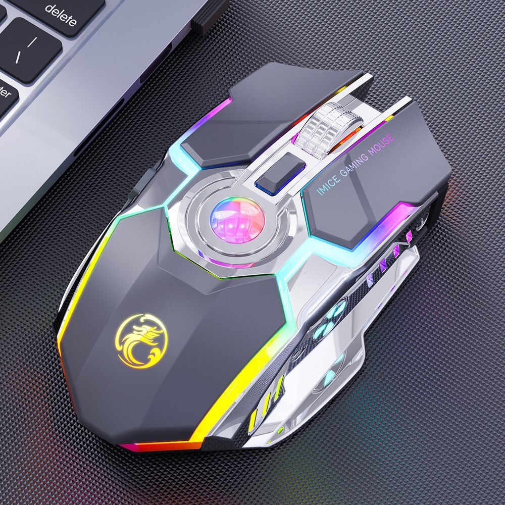 RGB Gaming Mouse Wireless Computer Mouse Rechargeable Silent Mause LED Backlit Mice 3200 DPI Wireless Mouse Gamer For Laptop PC