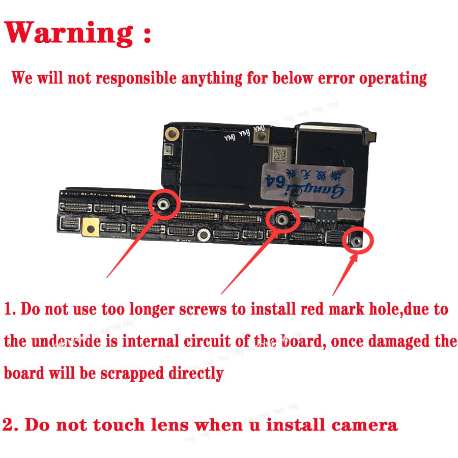 64GB 128GB 256GB With/No Face ID for iPhone X XR XS Max Motherboard No ID Account Logic board Support update Tested Plate