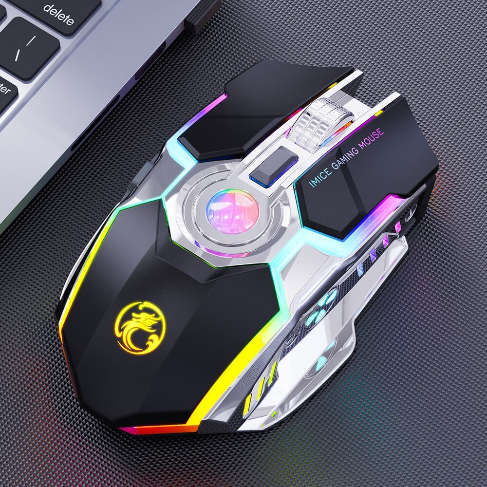 RGB Gaming Mouse Wireless Computer Mouse Rechargeable Silent Mause LED Backlit Mice 3200 DPI Wireless Mouse Gamer For Laptop PC