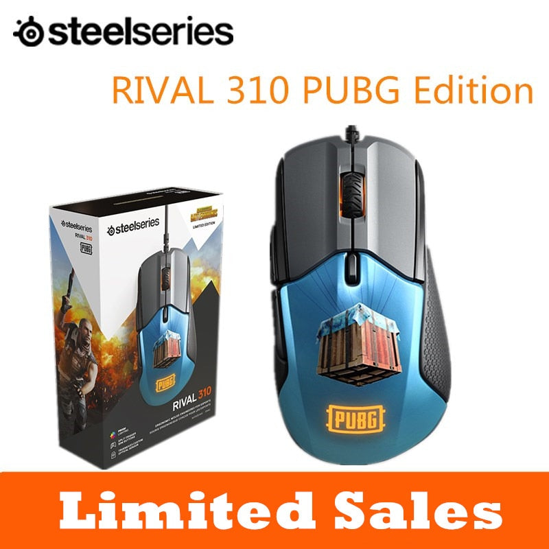 SteelSeries Rival 310 Gaming Mouse 12000 CPI TrueMove3 Optical Mouse Sensor Split Trigger Buttons RGB Lighting Mouse