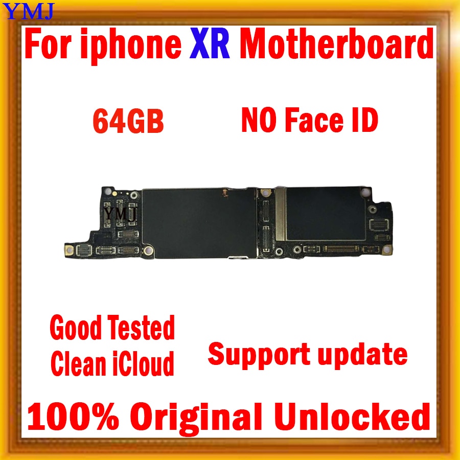 64GB 128GB 256GB With/No Face ID for iPhone X XR XS Max Motherboard No ID Account Logic board Support update Tested Plate