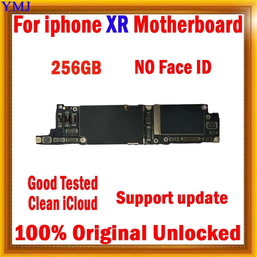 64GB 128GB 256GB With/No Face ID for iPhone X XR XS Max Motherboard No ID Account Logic board Support update Tested Plate