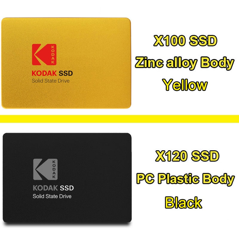 Original KODAK X100 2.5 INCH SATA3 120GB SSD Disk HDD SATA III 480GB Metal Internal Solid State Hard Drive for Laptop Computer