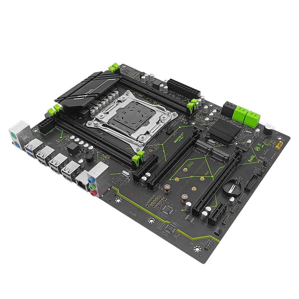 MACHINIST X99 Motherboard LGA 2011-3 Set Kit With Xeon E5 2666 V3 CPU 16GB(2*8G) DDR4 ECC RAM Combo USB 3.0 NVME M.2 X99-MR9A