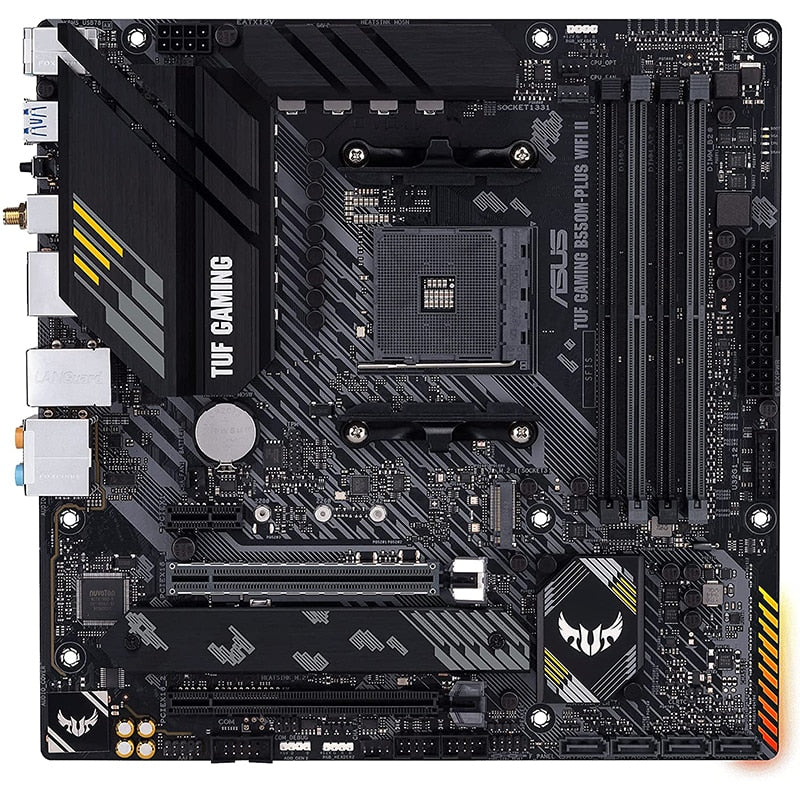 New ASUS TUF GAMING B550M PLUS (WI-FI) II Micro-ATX B550M Motherboard DDR4 4600 MHz 128G Mining Set AM4 Support AMD Ryzen CPU