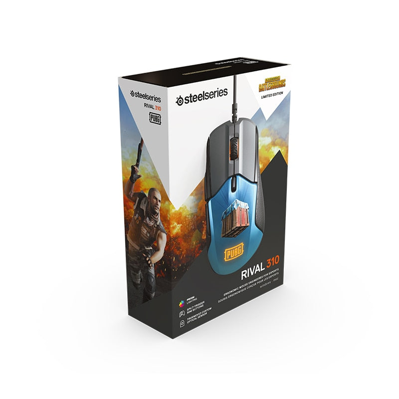 SteelSeries Rival 310 Gaming Mouse 12000 CPI TrueMove3 Optical Mouse Sensor Split Trigger Buttons RGB Lighting Mouse