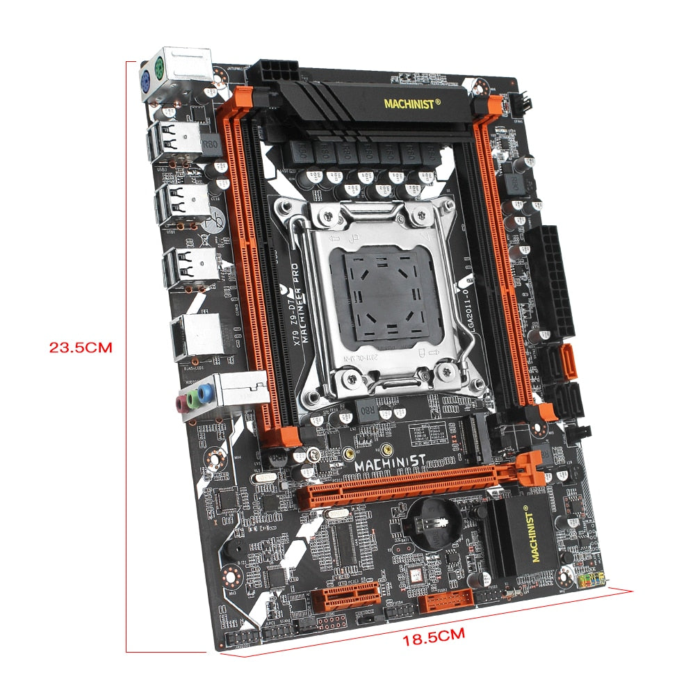 MACHINIST X79 Motherboard Set LGA 2011 Kit With Xeon E5 2650 V2 Processor 16GB=4*4GB DDR3 1333 ECC RAM Memory NVME M.2 X79 Z9 D7