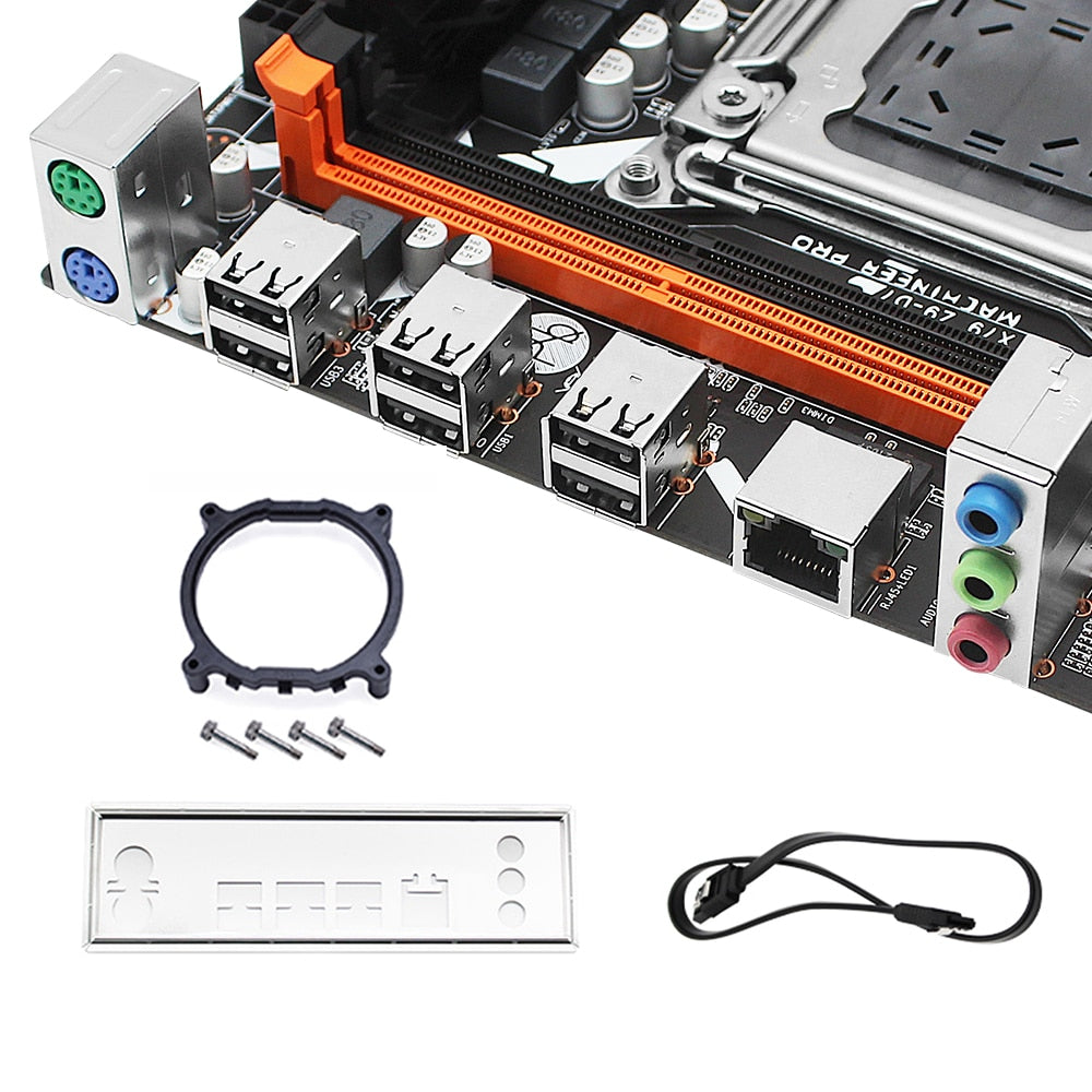 MACHINIST X79 Motherboard Set LGA 2011 Kit With Xeon E5 2650 V2 Processor 16GB=4*4GB DDR3 1333 ECC RAM Memory NVME M.2 X79 Z9 D7