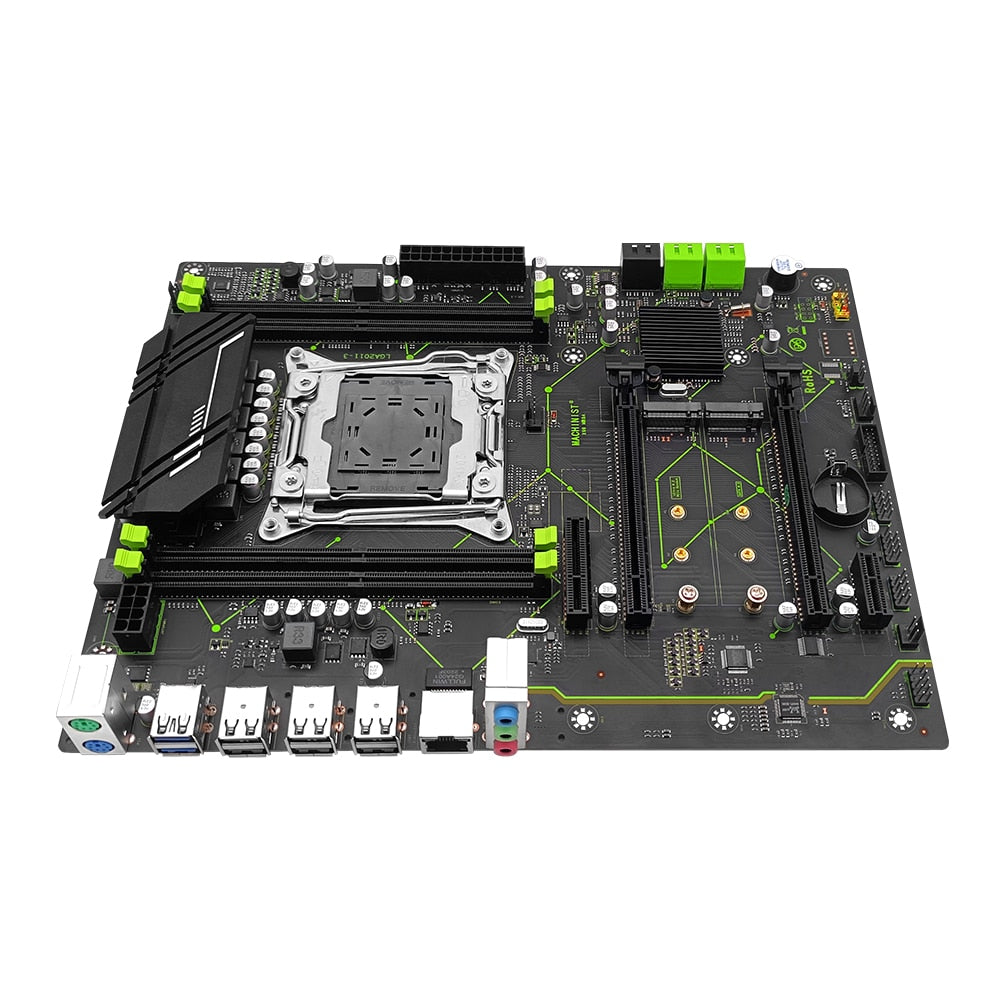 MACHINIST X99 Motherboard LGA 2011-3 Set Kit With Xeon E5 2666 V3 CPU 16GB(2*8G) DDR4 ECC RAM Combo USB 3.0 NVME M.2 X99-MR9A