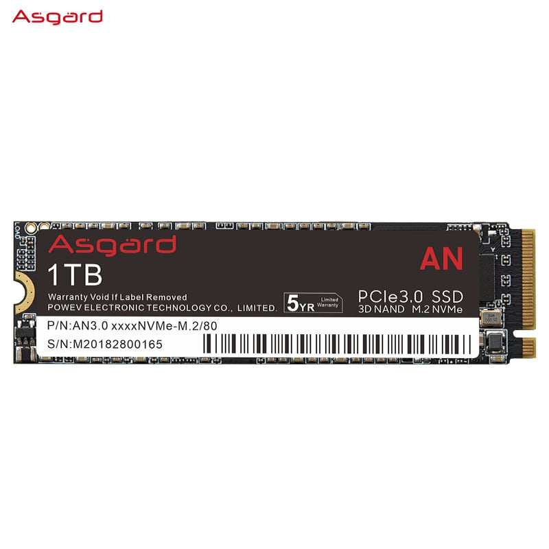 Asgard M.2 ssd M2  PCIe NVME 250GB 500GB 1TB 2TB Solid State Drive 2280 Internal Hard Disk hdd for Laptop